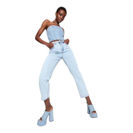 Rechte denimbroek voor dames