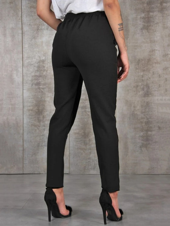 Slanke chiffon broek voor dames