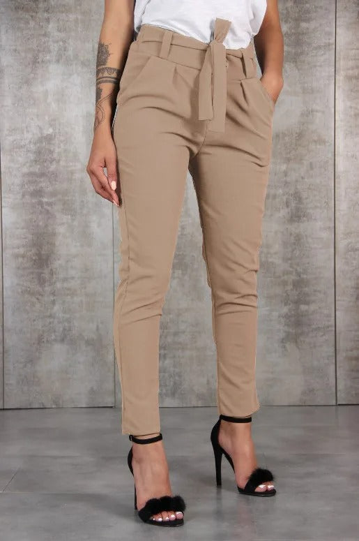 Slanke chiffon broek voor dames