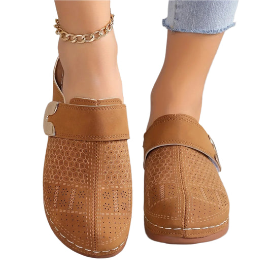 Vrouwen Slip-On Wedge Platform Sandalen