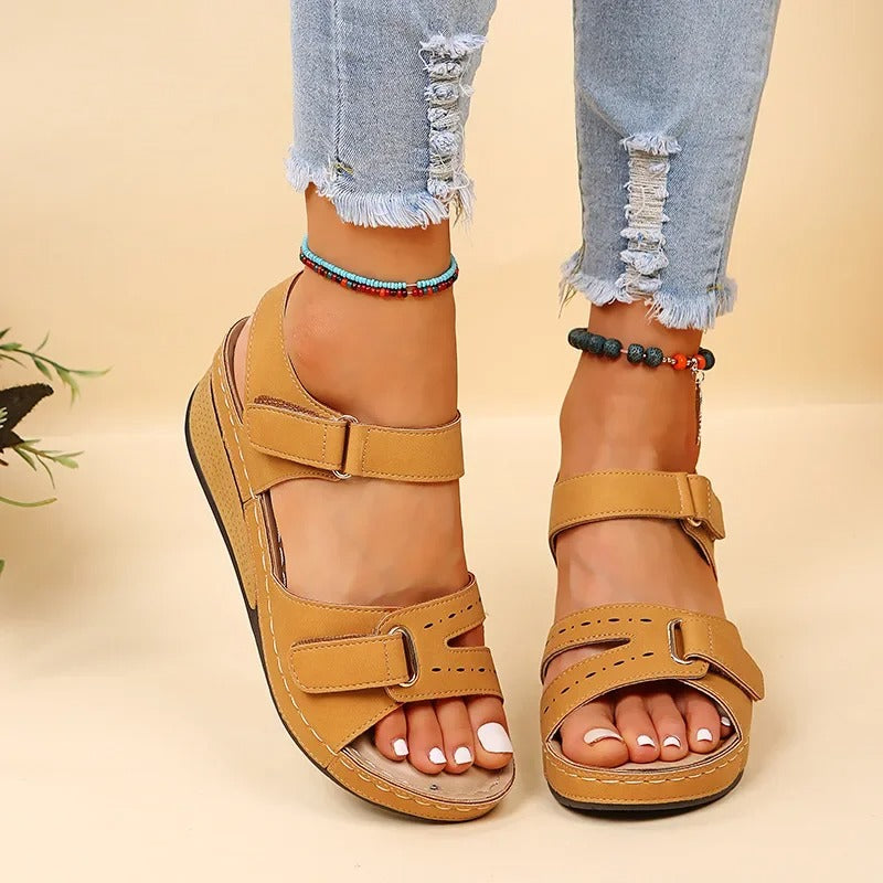Vrouwen PU chunky platform sandalen