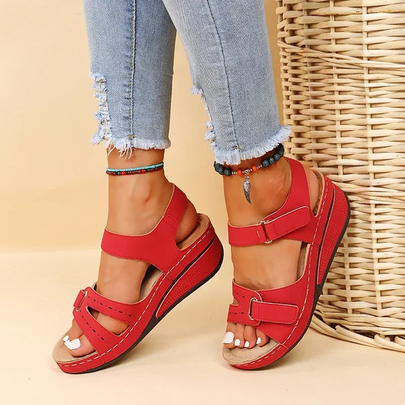 Vrouwen PU chunky platform sandalen