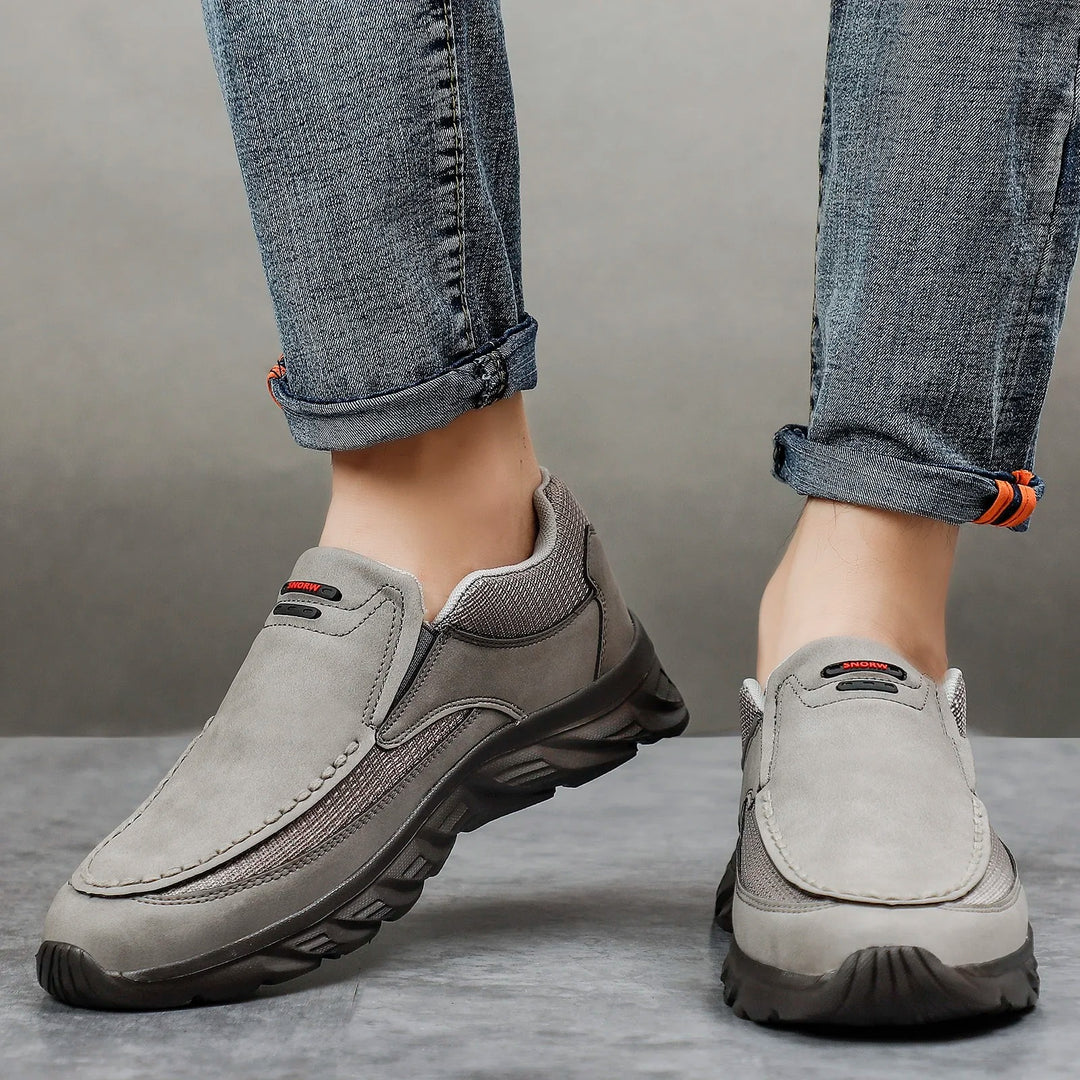 Herenleren loafers sneakers