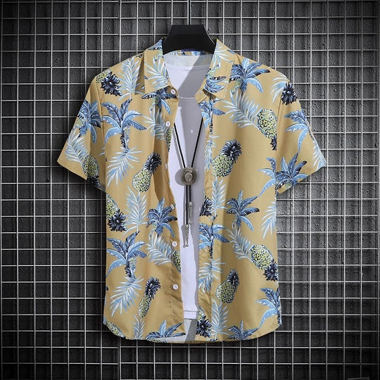 Heren zomer shirt met strandprint