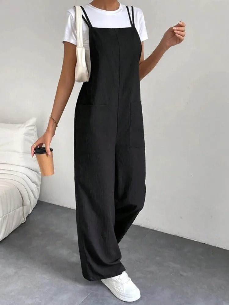 Jarretel jumpsuit voor dames
