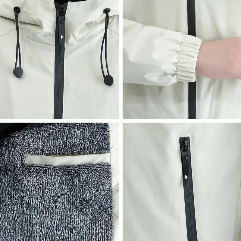 Thermische fleece windjack voor heren