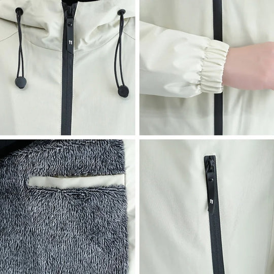 Thermische fleece windjack voor heren