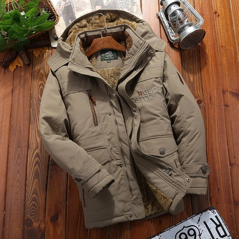 Heren Grote Maat Multi-pocket Jas