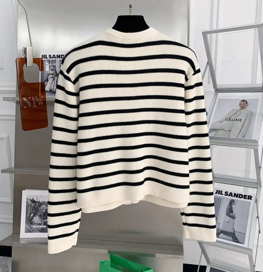 Gebreide streepcardigan voor dames