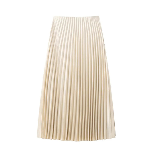 Vrouwen Hoge Taille Geplooide Elastische Rok