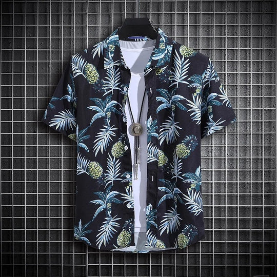 Heren zomer shirt met strandprint