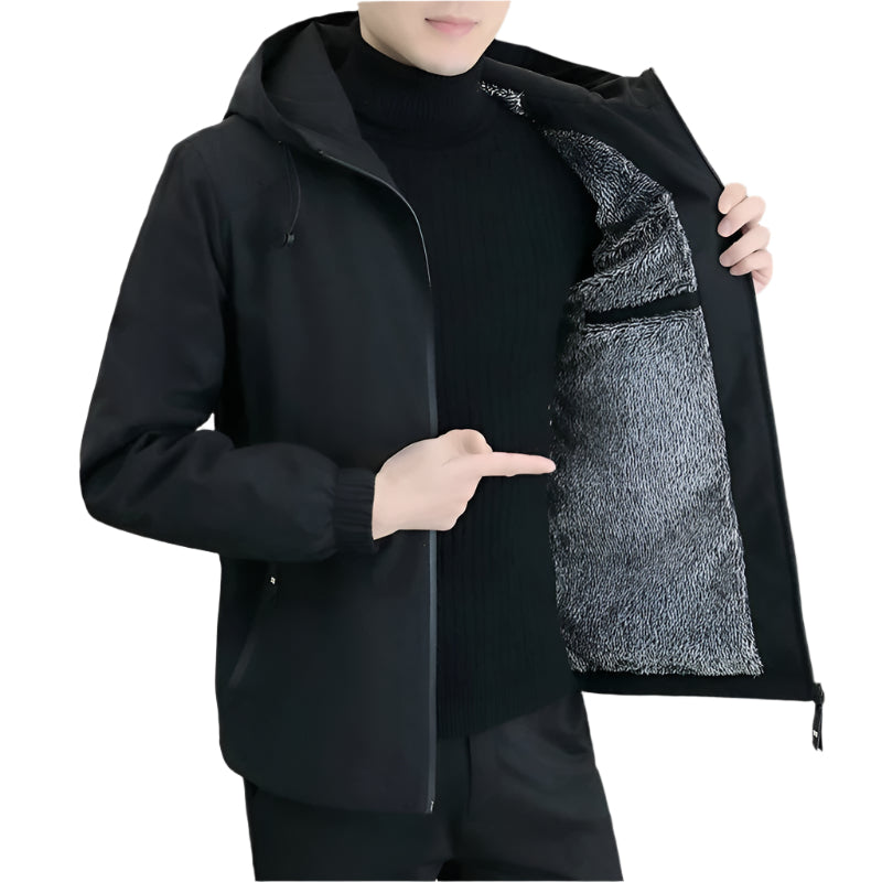Thermische fleece windjack voor heren
