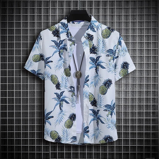 Heren zomer shirt met strandprint