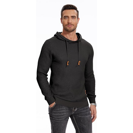 Herenhoodies met patchwork en trekkoord