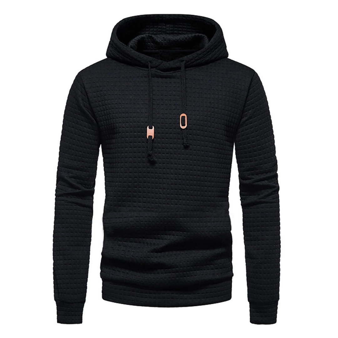Herenhoodies met patchwork en trekkoord
