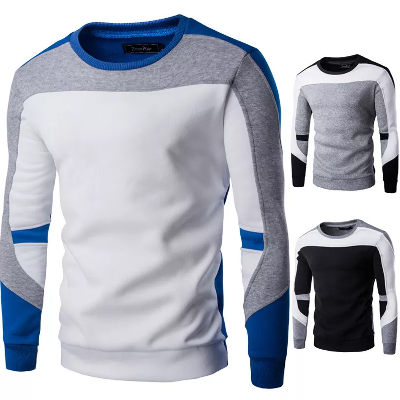 Casual sweatshirt met ronde hals voor heren