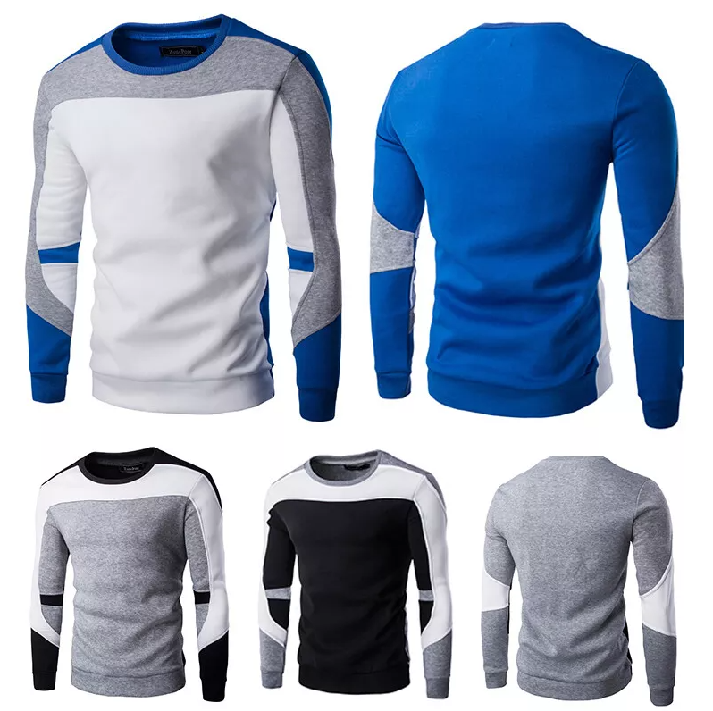 Casual sweatshirt met ronde hals voor heren