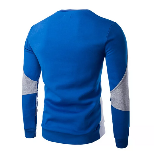Casual sweatshirt met ronde hals voor heren