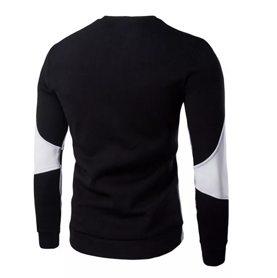 Casual sweatshirt met ronde hals voor heren