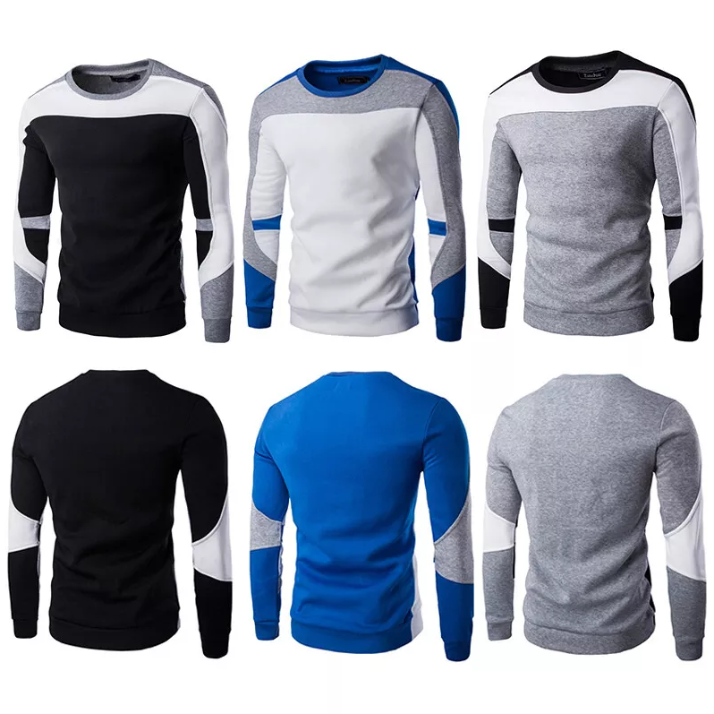 Casual sweatshirt met ronde hals voor heren