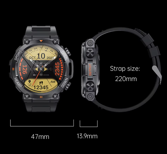 HD Bluetooth mannenhorloge