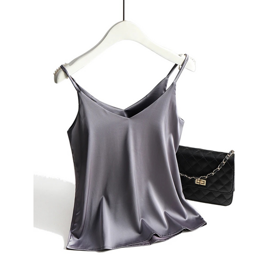 Dames Halter V-Hals Spaghetti Top