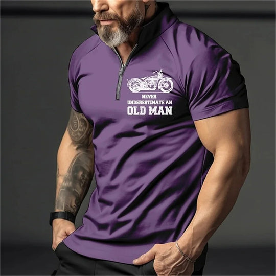 Heren Vintage 3D-print polo