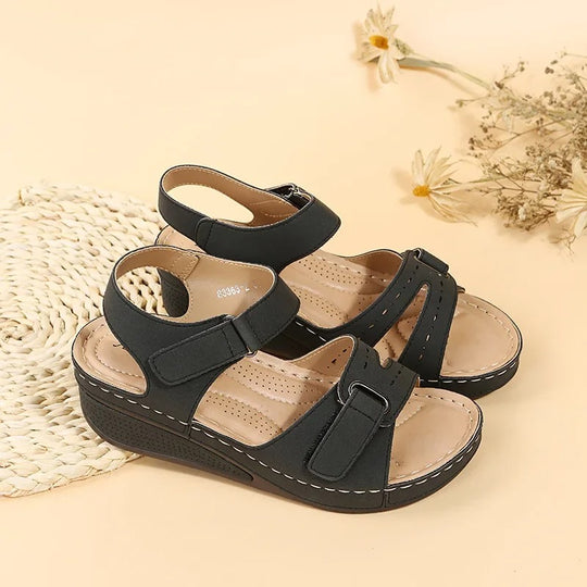Vrouwen PU chunky platform sandalen