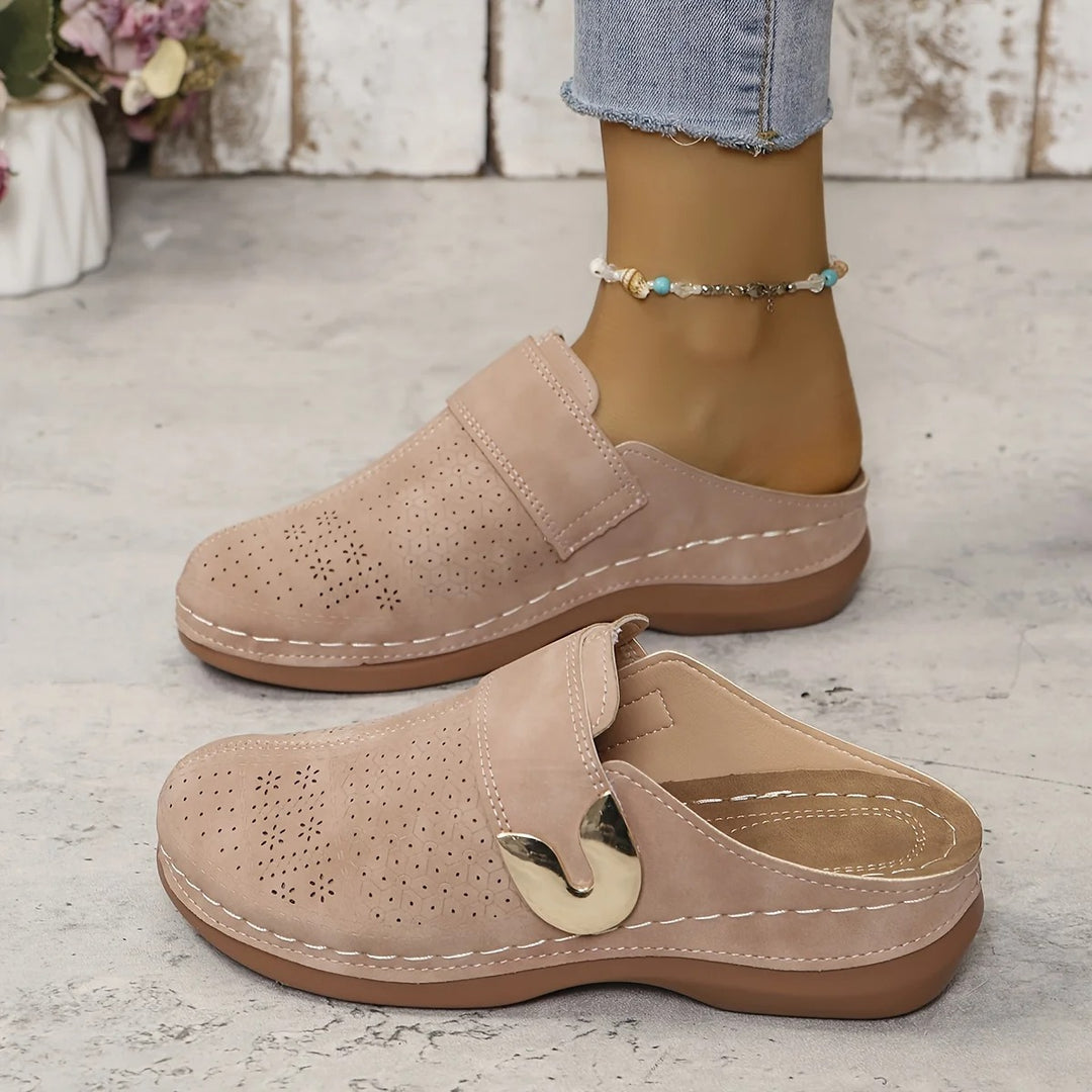 Vrouwen Slip-On Wedge Platform Sandalen