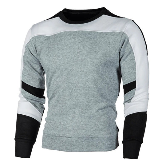 Casual sweatshirt met ronde hals voor heren