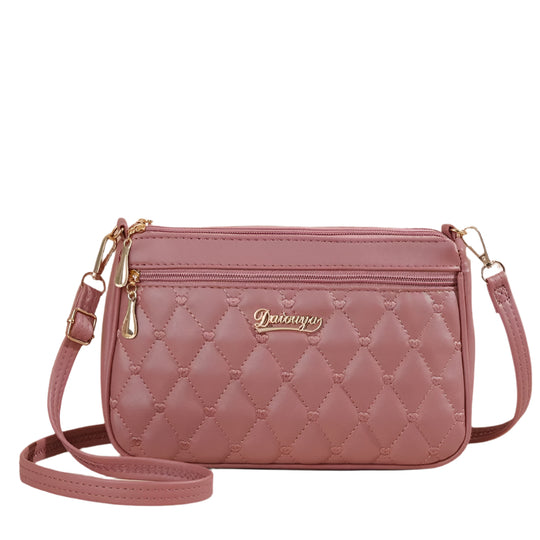 Vrouwen PU lederen geborduurde Crossbody tas