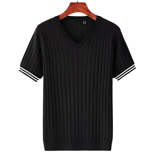 Slim Fit V-hals T-shirt voor heren