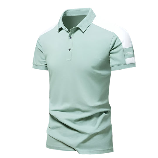 Heren casual polo met korte mouwen