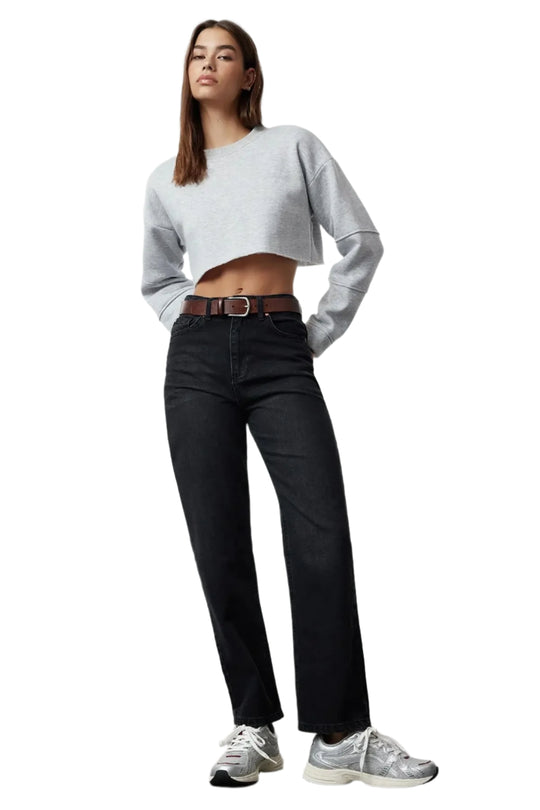 Rechte denimbroek voor dames