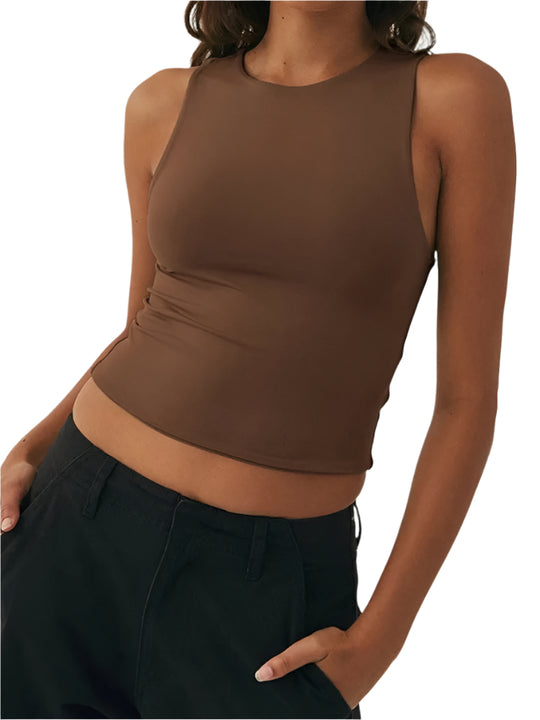 Dames Mouwloos Slim Fit Sportvest