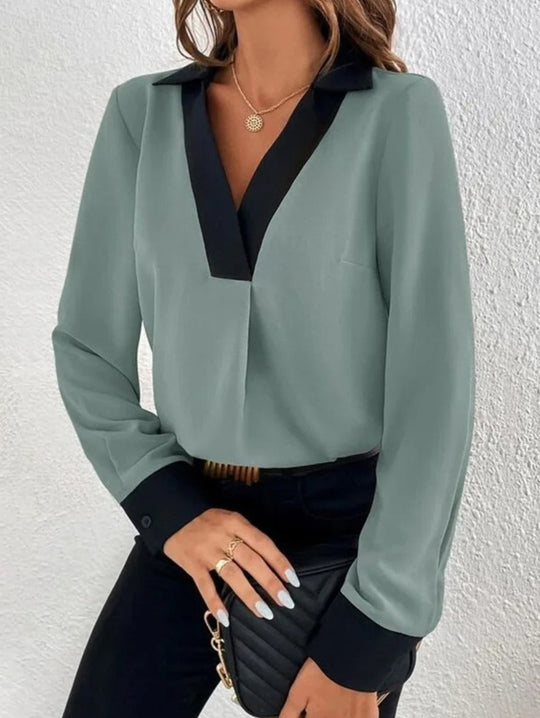 Kantoorblouse met lange mouwen voor dames