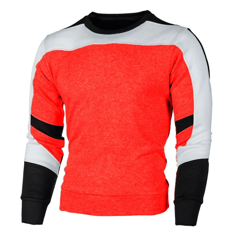 Casual sweatshirt met ronde hals voor heren