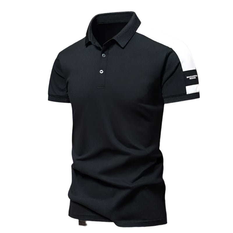 Heren casual polo met korte mouwen