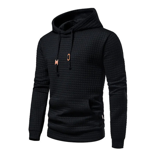 Herenhoodies met patchwork en trekkoord