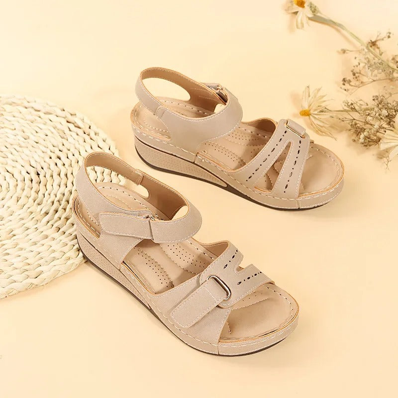Vrouwen PU chunky platform sandalen