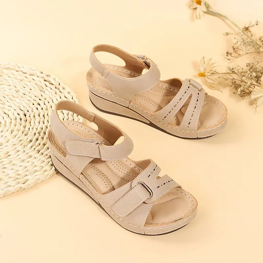 Vrouwen PU chunky platform sandalen