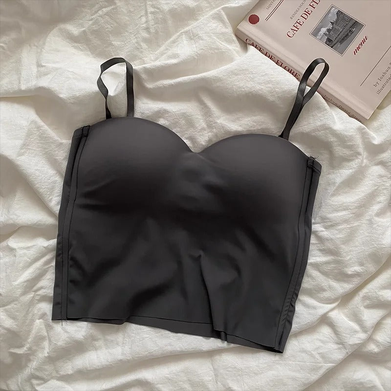Effen cropped camisole voor dames