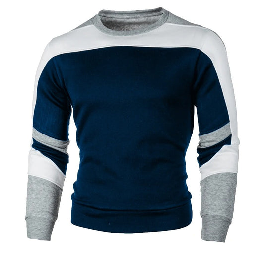Casual sweatshirt met ronde hals voor heren