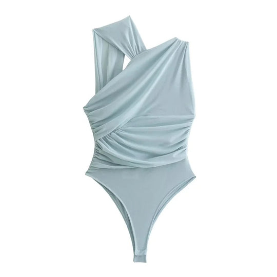 Doorschijnende off-shoulder top van tule voor dames