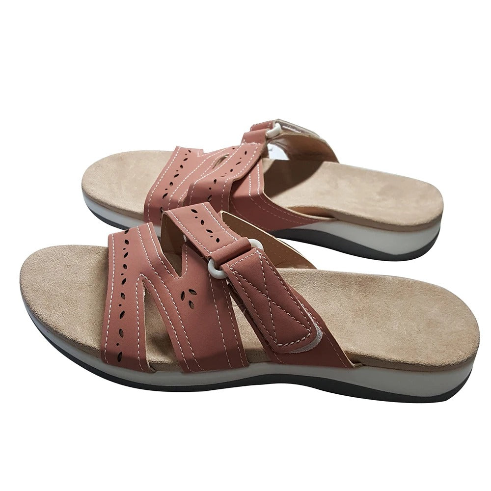 Orthopedische sandalen met klittenband voor dames