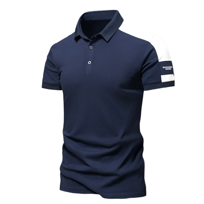 Heren casual polo met korte mouwen