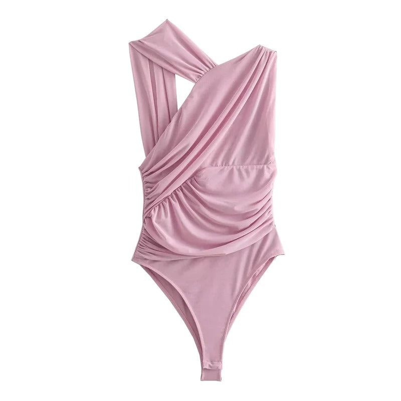 Doorschijnende off-shoulder top van tule voor dames