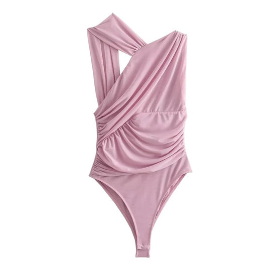 Doorschijnende off-shoulder top van tule voor dames