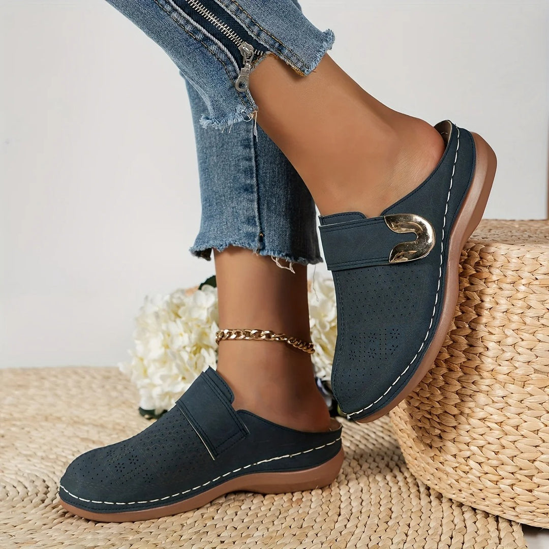 Vrouwen Slip-On Wedge Platform Sandalen