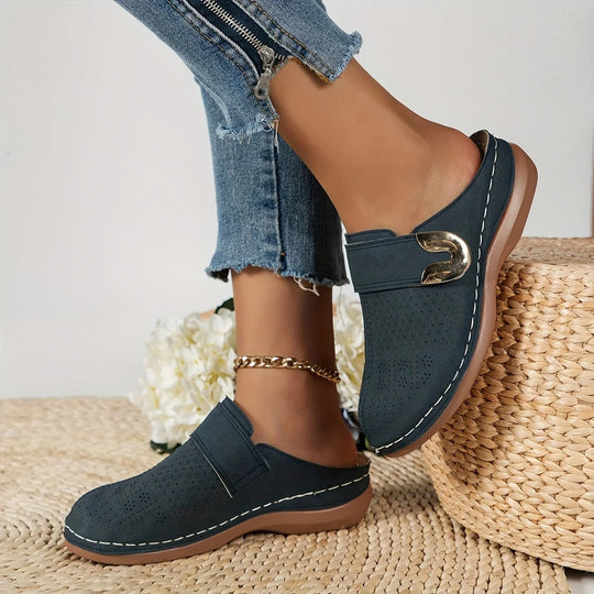 Vrouwen Slip-On Wedge Platform Sandalen